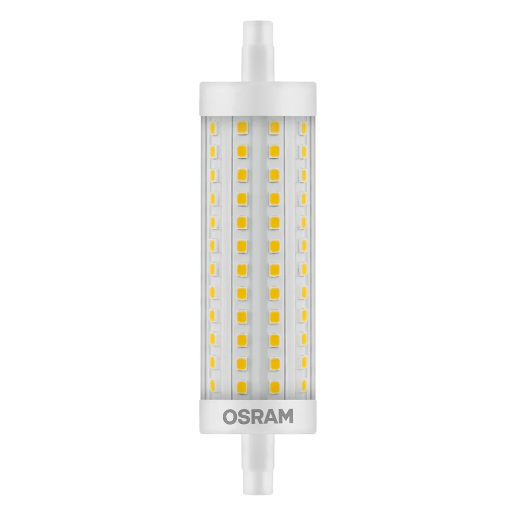 LED SUPERSTAR LINE R7S Stablampe mit 15 Watt, warmweiß, klar, dimmbar