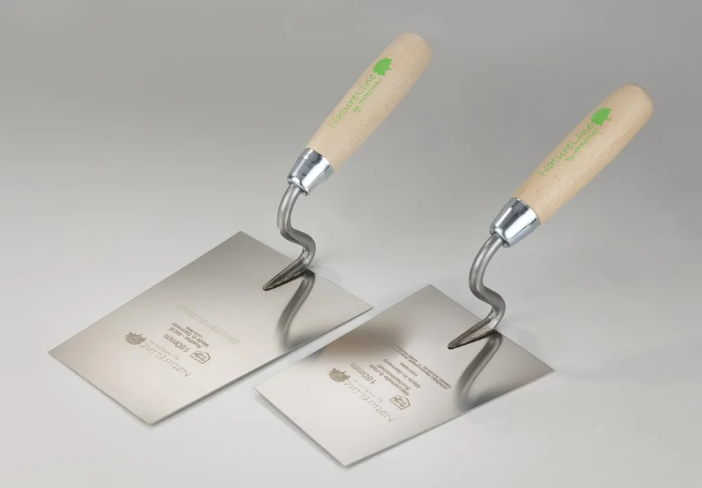 Maurerkelle, S-Hals, 180mm, Rostfrei, Heft Naturholz
