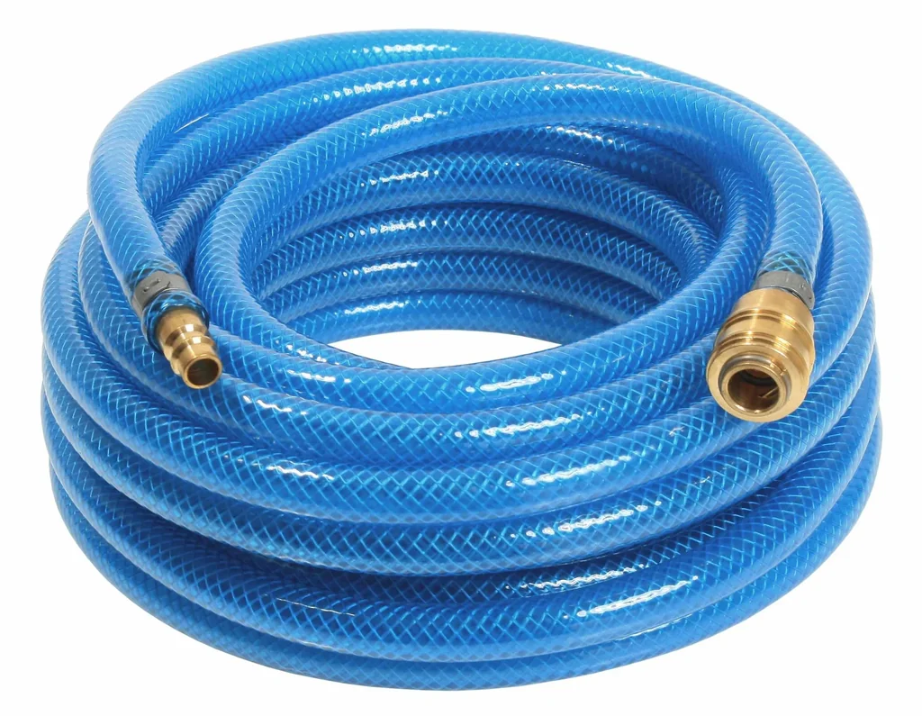 Druckluftschlauch-Garnitur mit Polyestergewebeeinlage Serie 2050, 5 m, 9x3 mm