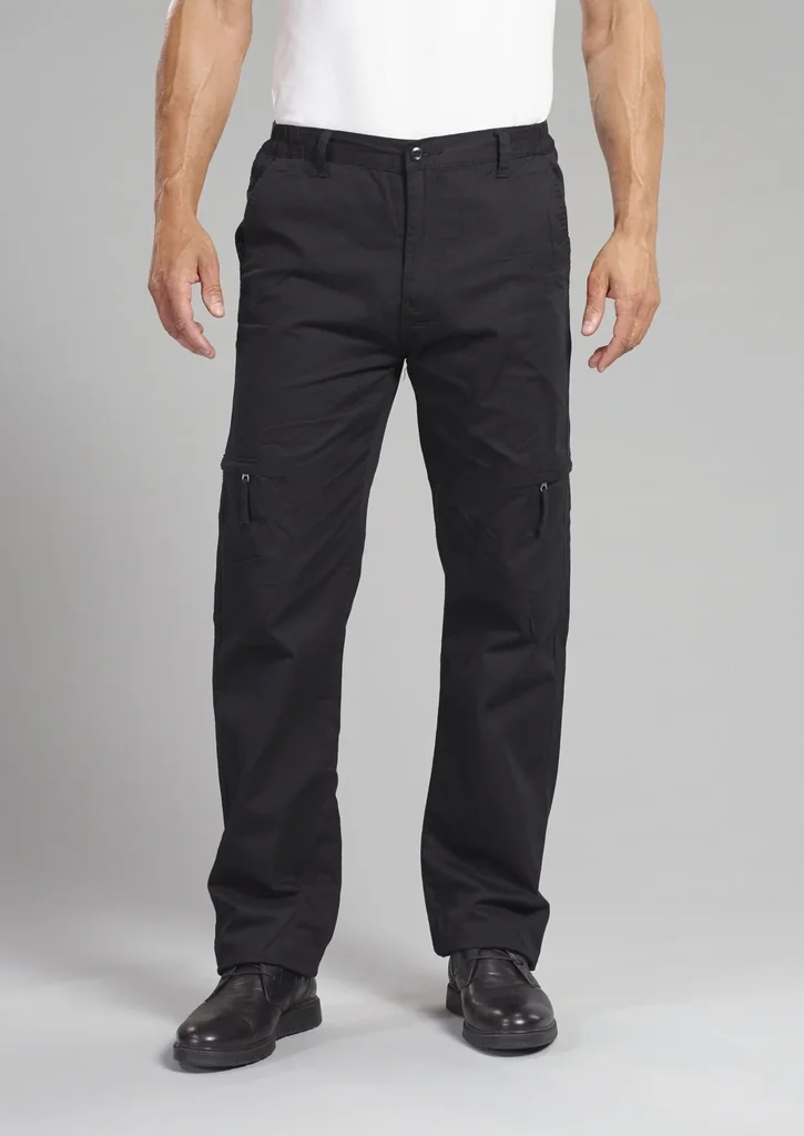 Outdoorhose mit Baumwollfutter, Farbe schwarz, Gr.48