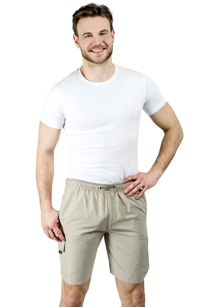 Cargoshort mit Gummizug, Farbe sand, Gr.L