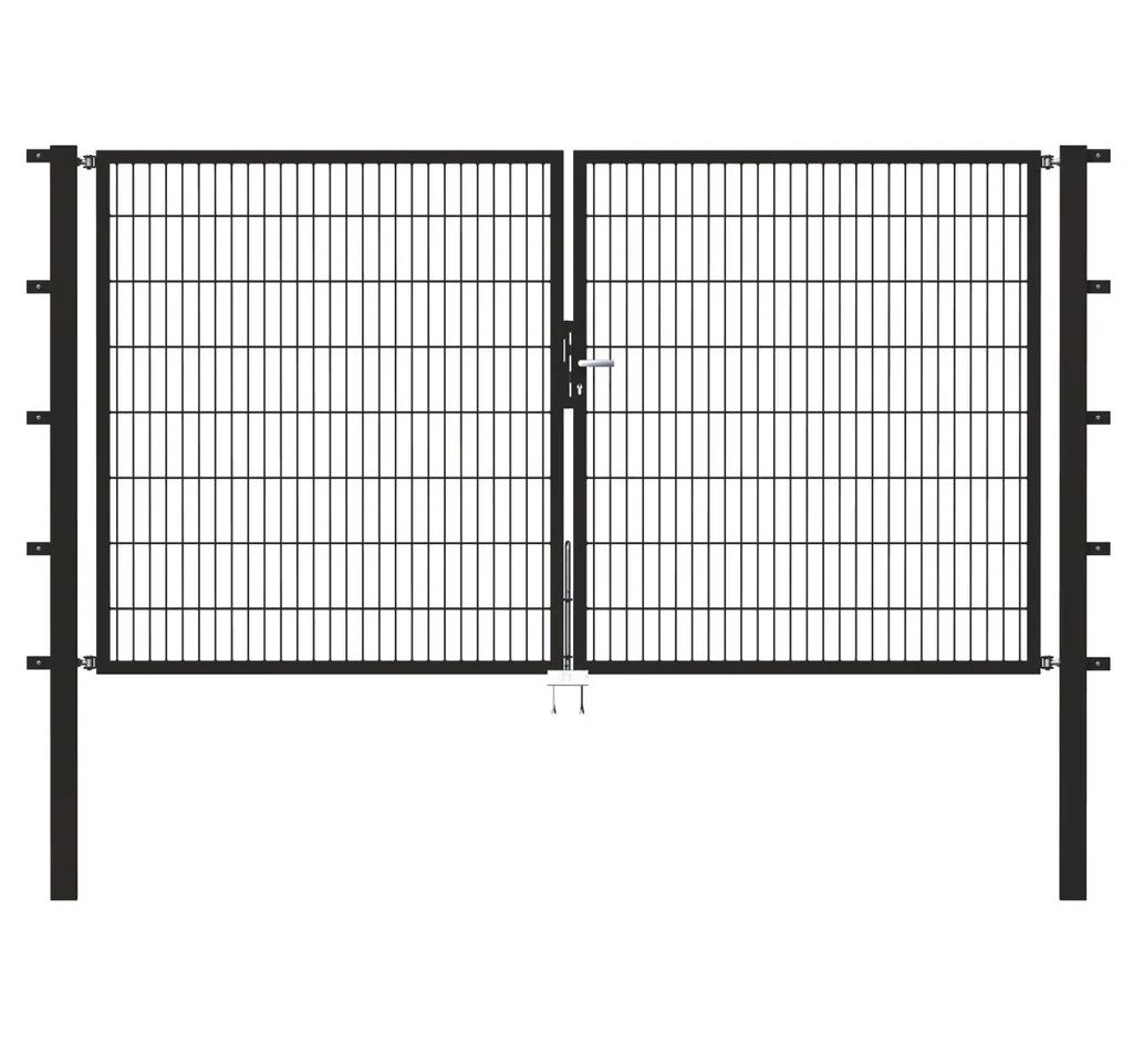 Doppeltor Flexo mit Zubehör, anthrazit, Breite 400 cm, Höhe 140 cm, PF: 8 x 8 cm