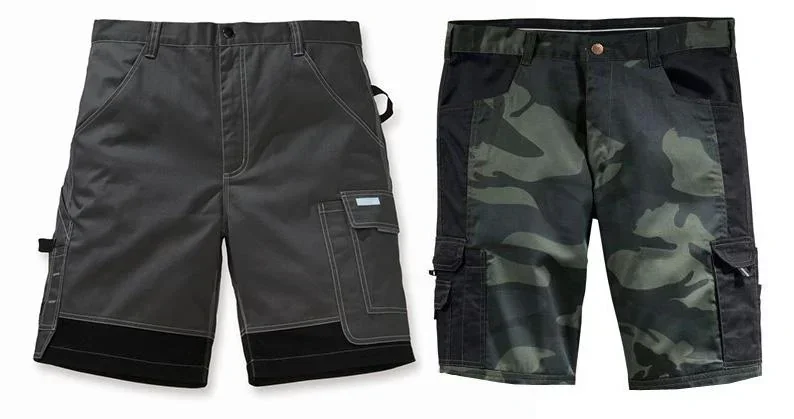 Short mit Anti-Rutsch-Bund, Farbe camouflage/schwarz, Gr. XL