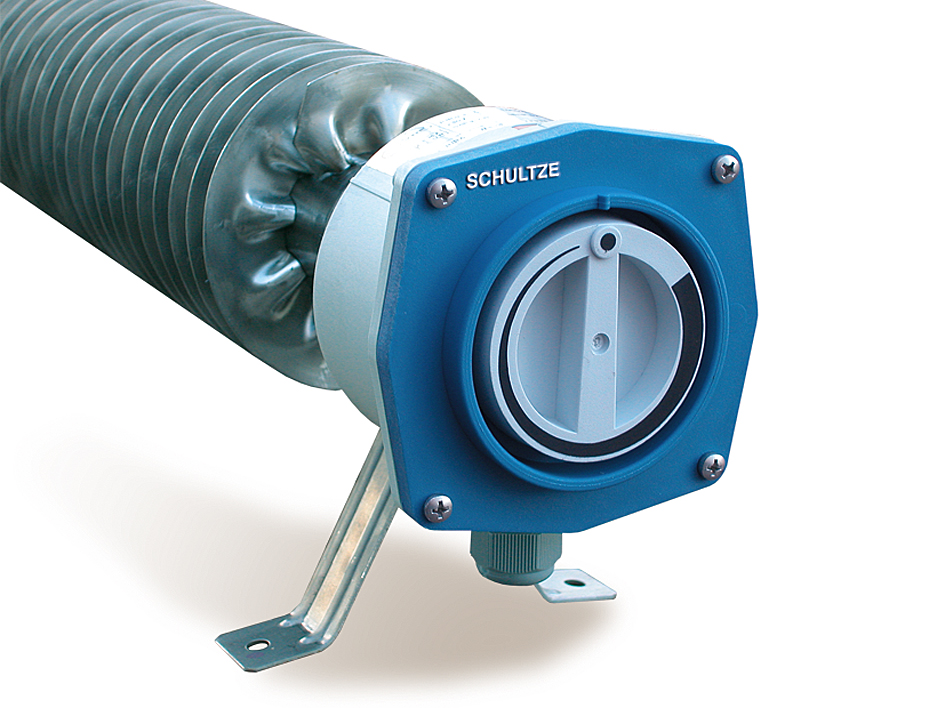 Rippenrohrheizofen für feuergefährdete Räume, automatik, 1200 W 230 V, IP66/67
