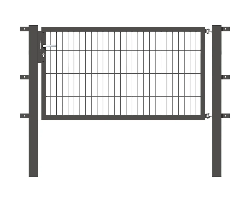 Einzeltor Flexo mit Zubehör, anthrazit/ Breite 150 cm, Höhe 80 cm