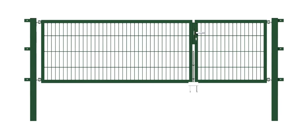 Doppeltor-Set Flexo inkl. Pfosten 1 + 2 x 1,2 m grün