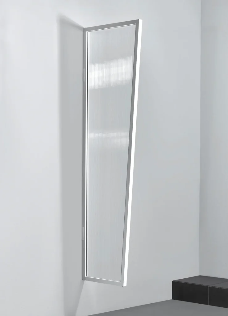 Seitenblende für B1 PC Klar, 2000 x 600 x 450 mm, Farbe weiß