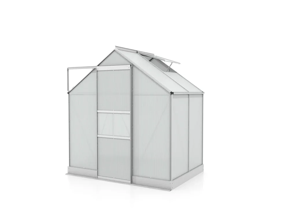 Gewächshaus Apollo 2500 HKP 6 mm, Farbe alu