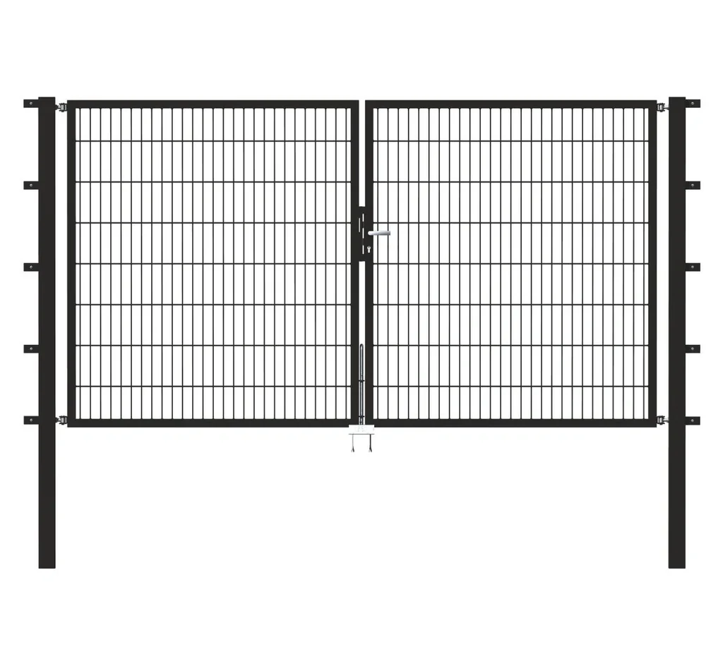 Doppeltor Flexo mit Zubehör, anthrazit, Breite 400 cm, Höhe 120 cm, PF: 8x8 cm