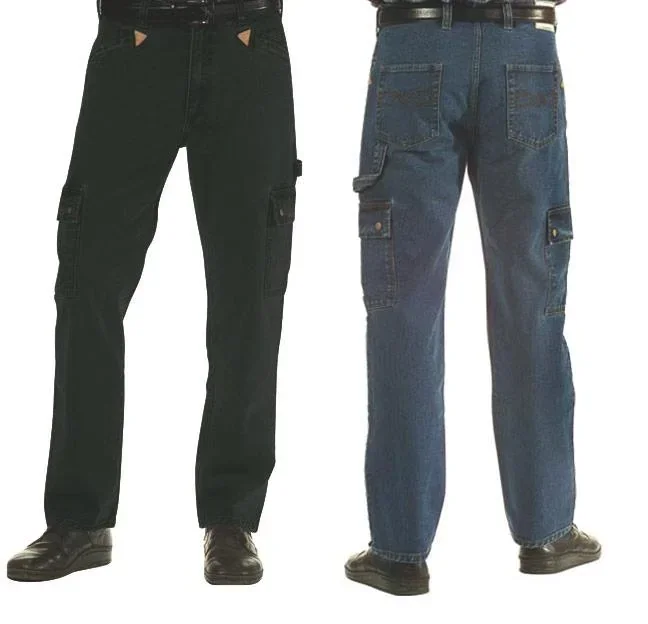 Workerjeans mit Zunftecken, Farbe schwarz, Gr.48