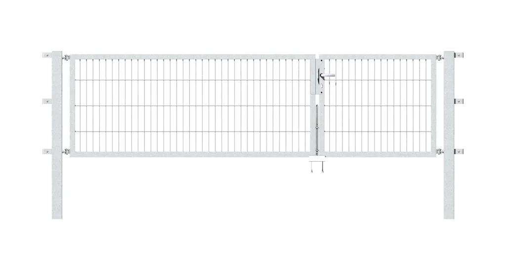 Doppeltor-Set Flexo inkl. Pfosten 1 + 2 x 1 m feuerverzinkt