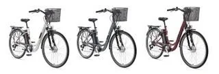 Unisex Alu-City E-Bike, 28 Zoll, 7-Gang Kettenschaltung, weinrot, Multitalent RC822