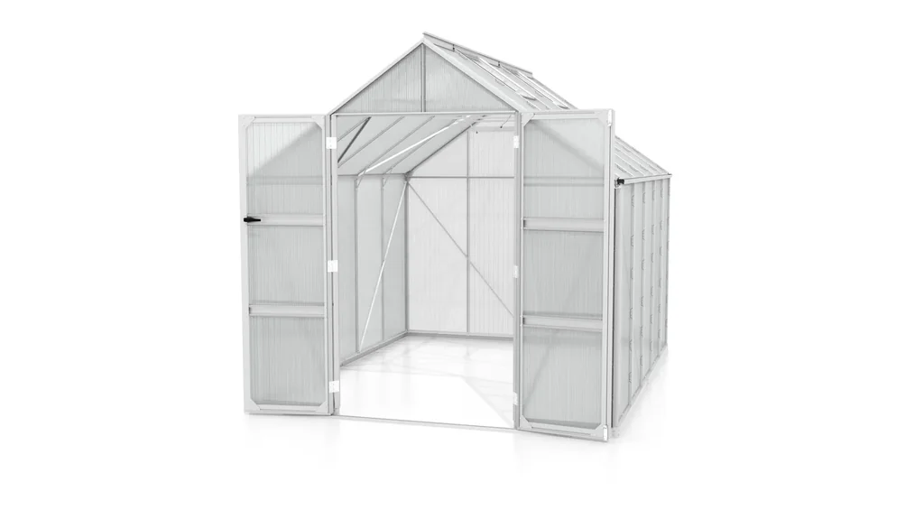 Gewächshaus Domus 8300 HKP 6 mm, Farbe alu