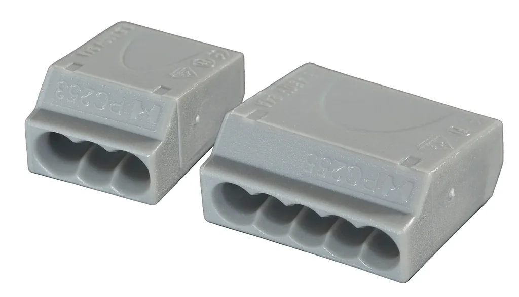 Stecklemmen, 100 Stk, 3 x 1,0 - 2,5 mm², grau