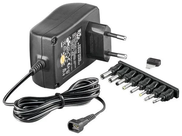 Schaltnetzteil 600mA / 3 bis 12 Volt wählbar, stabilisiert