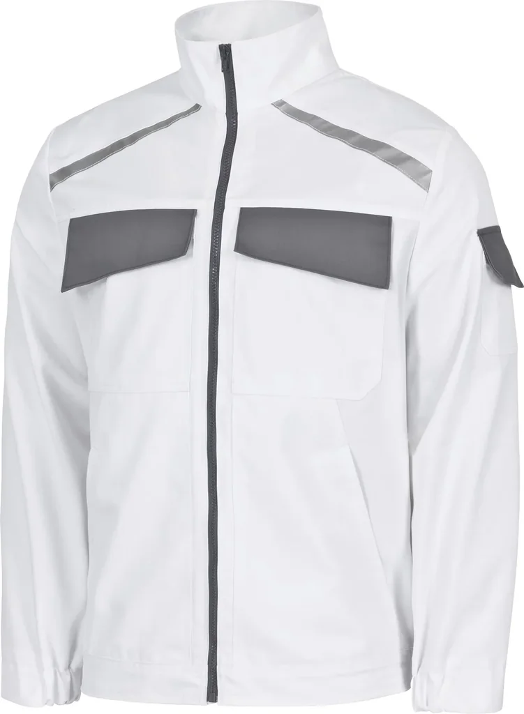 Berufsjacke EXTREME, weiss-grau, Gr. XL