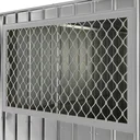 Seitenfenster 75x124 cm, silber metallic, für Skillion, Lean To, Dream