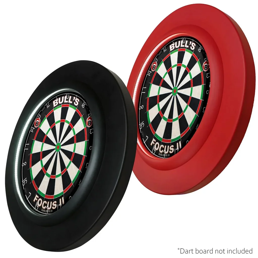 Dartscheiben Umrandung mit Beleuchtung rot
