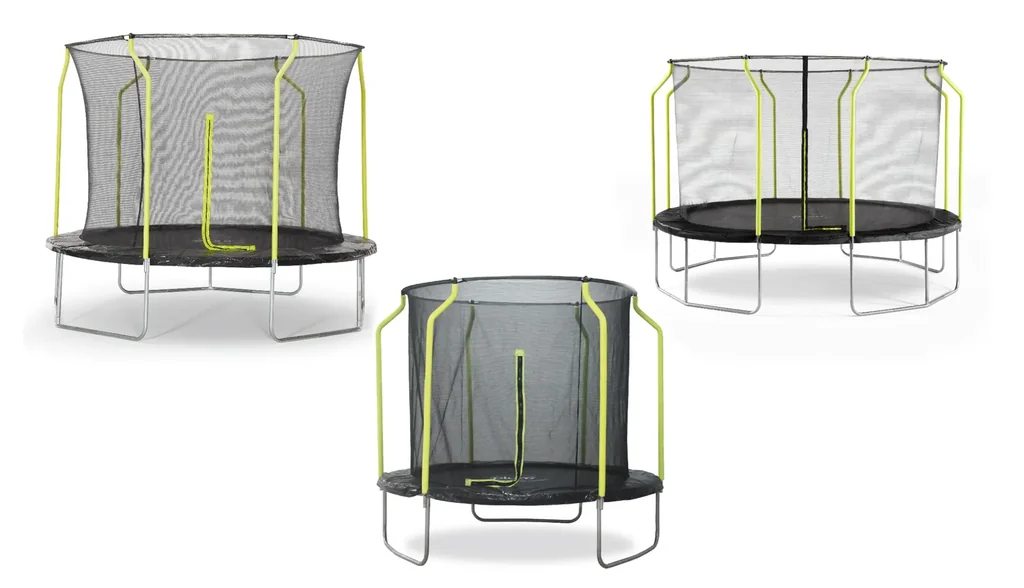 Springsafe Trampolin Wave 244 cm mit Sicherheitsnetz   Outdoor-Trampolin, Durchmesser 244 cm, rund