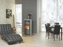 Kaminofen - Opera-B Dauerbrand 7 kW - Kacheln meteor-schwarz