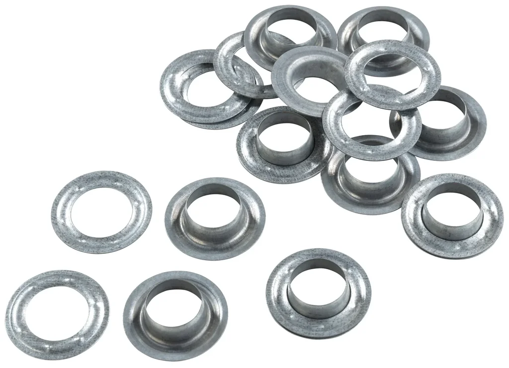 Ösen mit Scheiben, 20 mm, verzinkt, 10 Stück, zu 480095 Ösenzange XXL