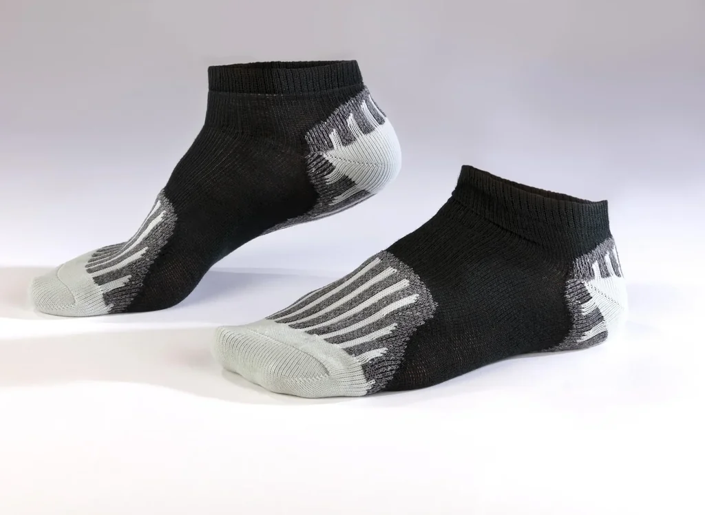 Coolmaxsocken 2er Pack, Farbe schwarz/hellgrau, Gr.39/42