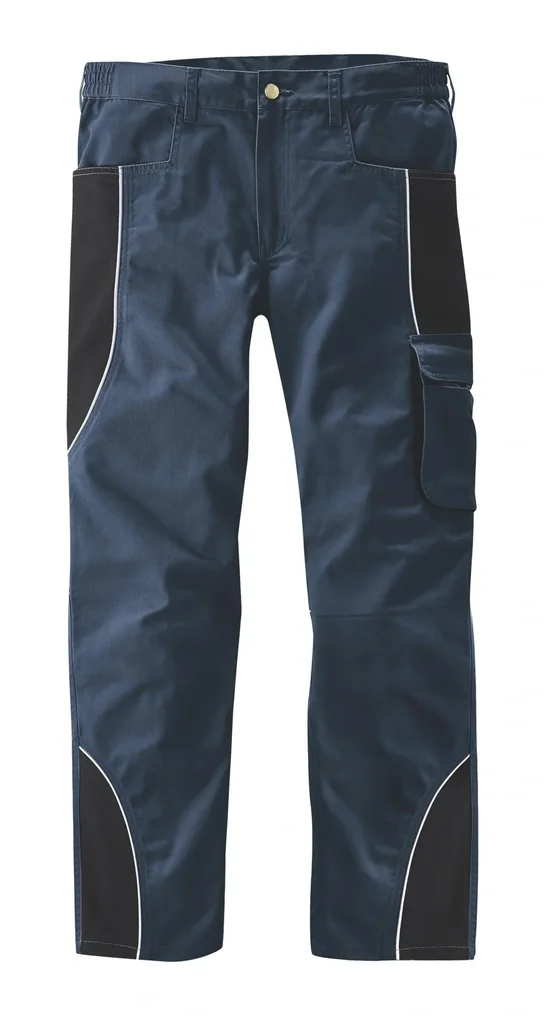 Bundhose mit Reflektorpaspel, Farbe marine/schwarz, Gr.54