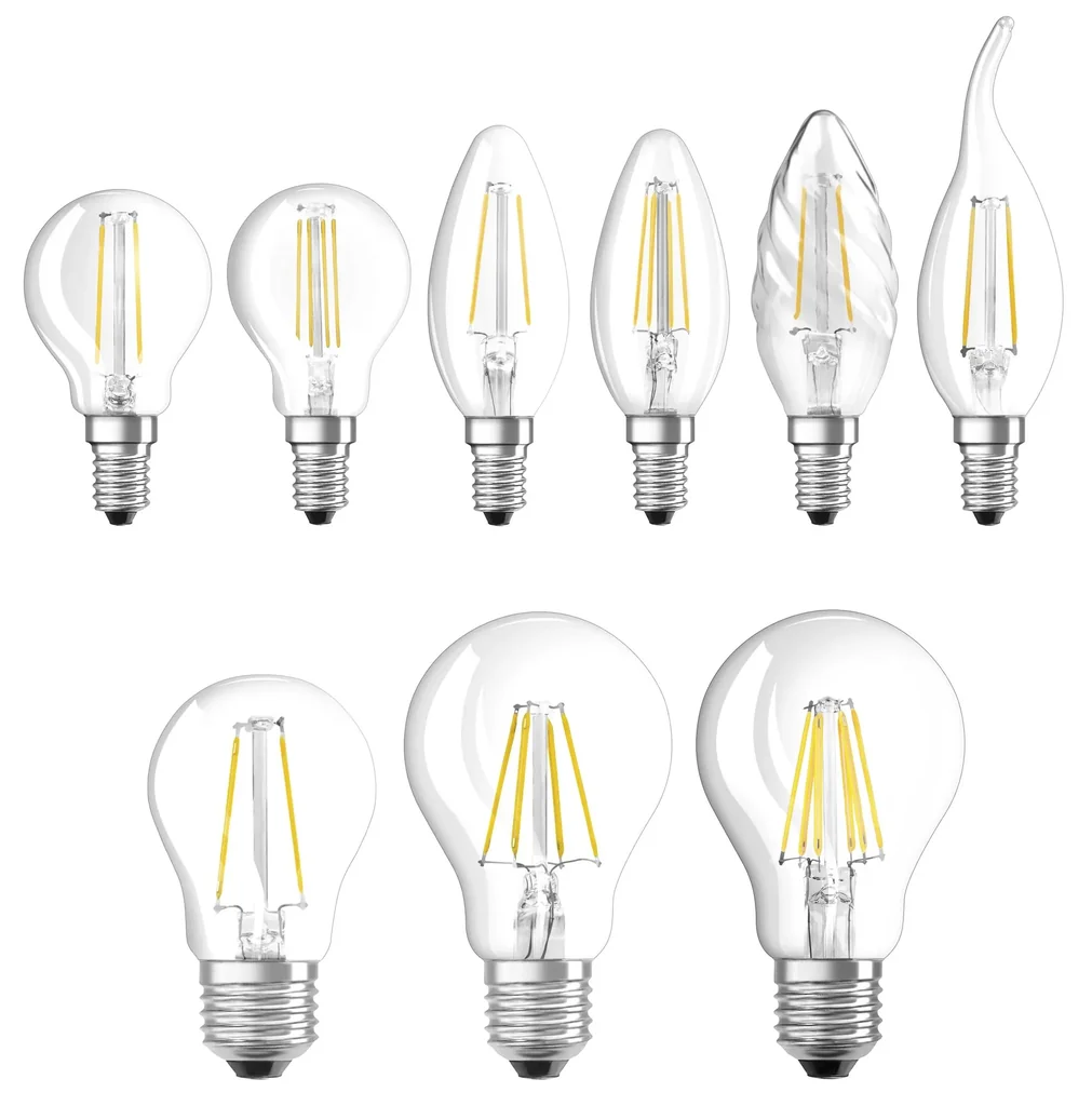 LED STAR FILAMENT Lampe mit 7 Watt, E27, kaltweiß, klar
