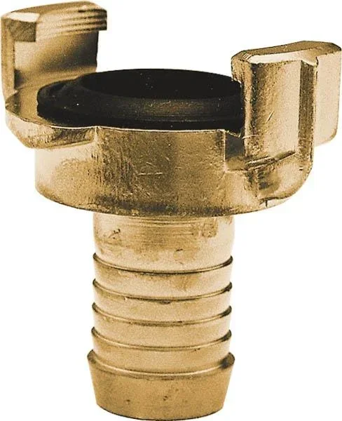 Schnellkupplung aus Messing, Schlauchstück 3/4", Nockenweite 40 mm, 2 Stück