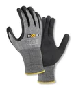 Schnittschutz-Strickhandschuhe besandete Nitrilbeschichtung Gr. 8