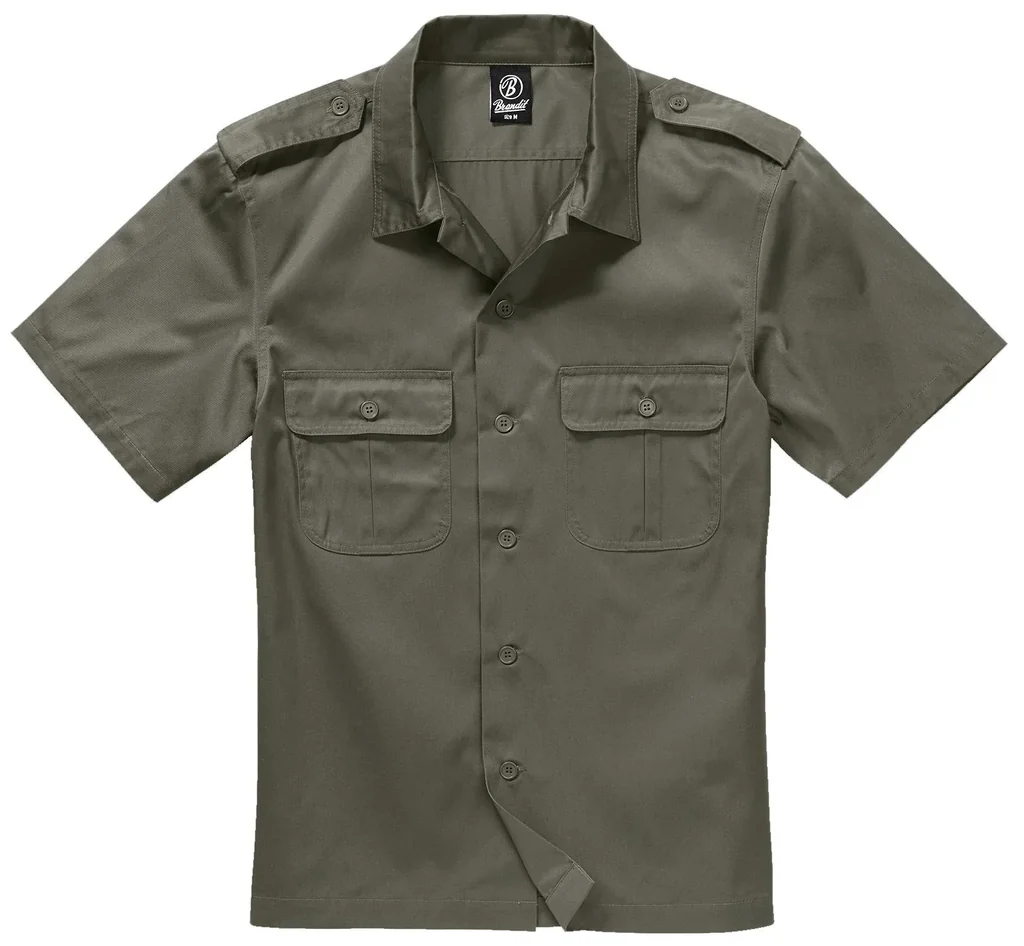 US Hemd, Halbarm, Farbe oliv, Gr.XL