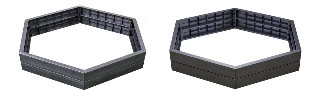 Hochbeet-System Ergo XL Stone inklusive FLORA Wassersparsystem
