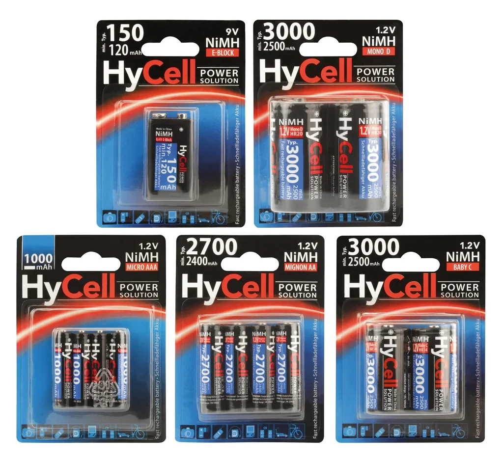 Power Solution 9V Block NiMH AkkuTyp 150 (mind. 120 mAh) - 1 Stück