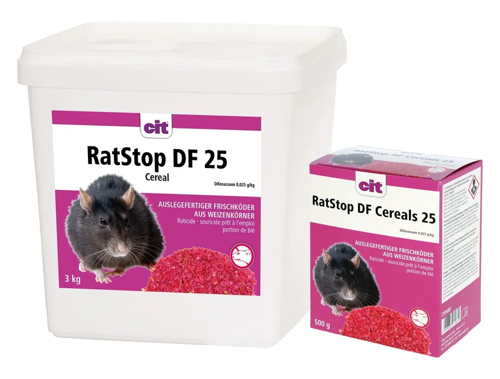 Frischeköder RatStop DF 25 Cereal, für den Innen- und Außenbereich, 3 kg