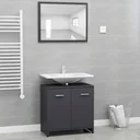 Badezimmerschrank grau