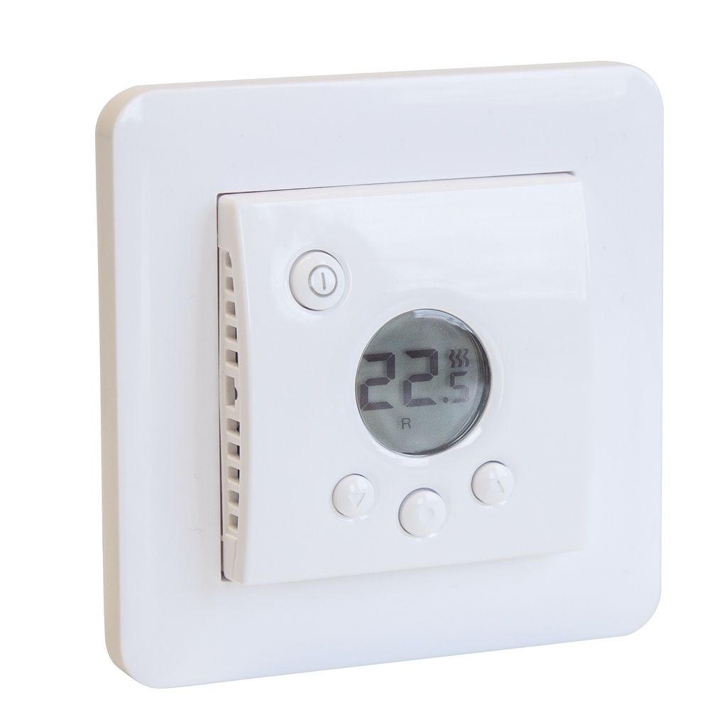 Electronic thermostat, adaptiv, +5 bis +37°C, 230 V 16 A,IP21