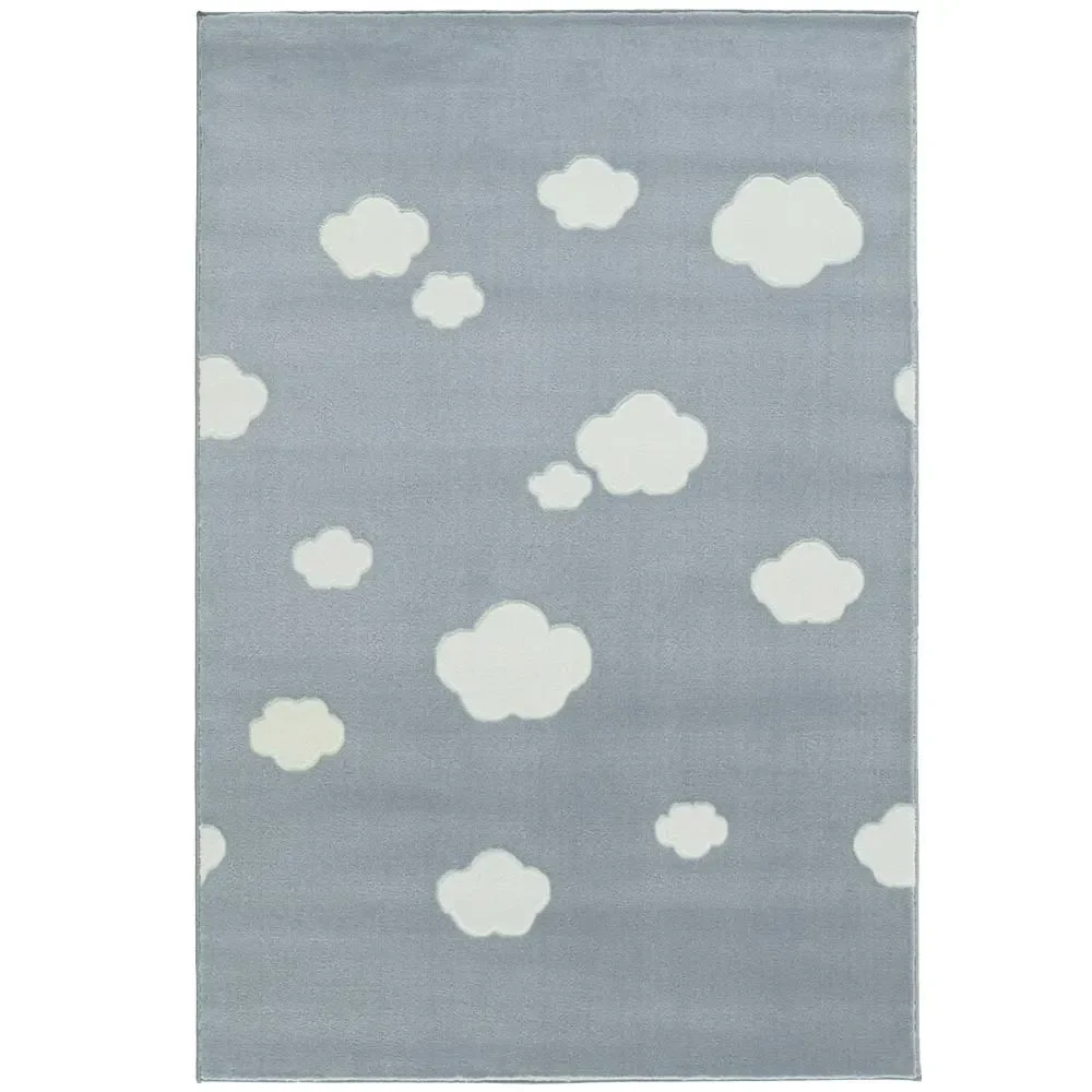 Livone Teppich Wolken blau, Teppichgrösse: 160 x 230 cm