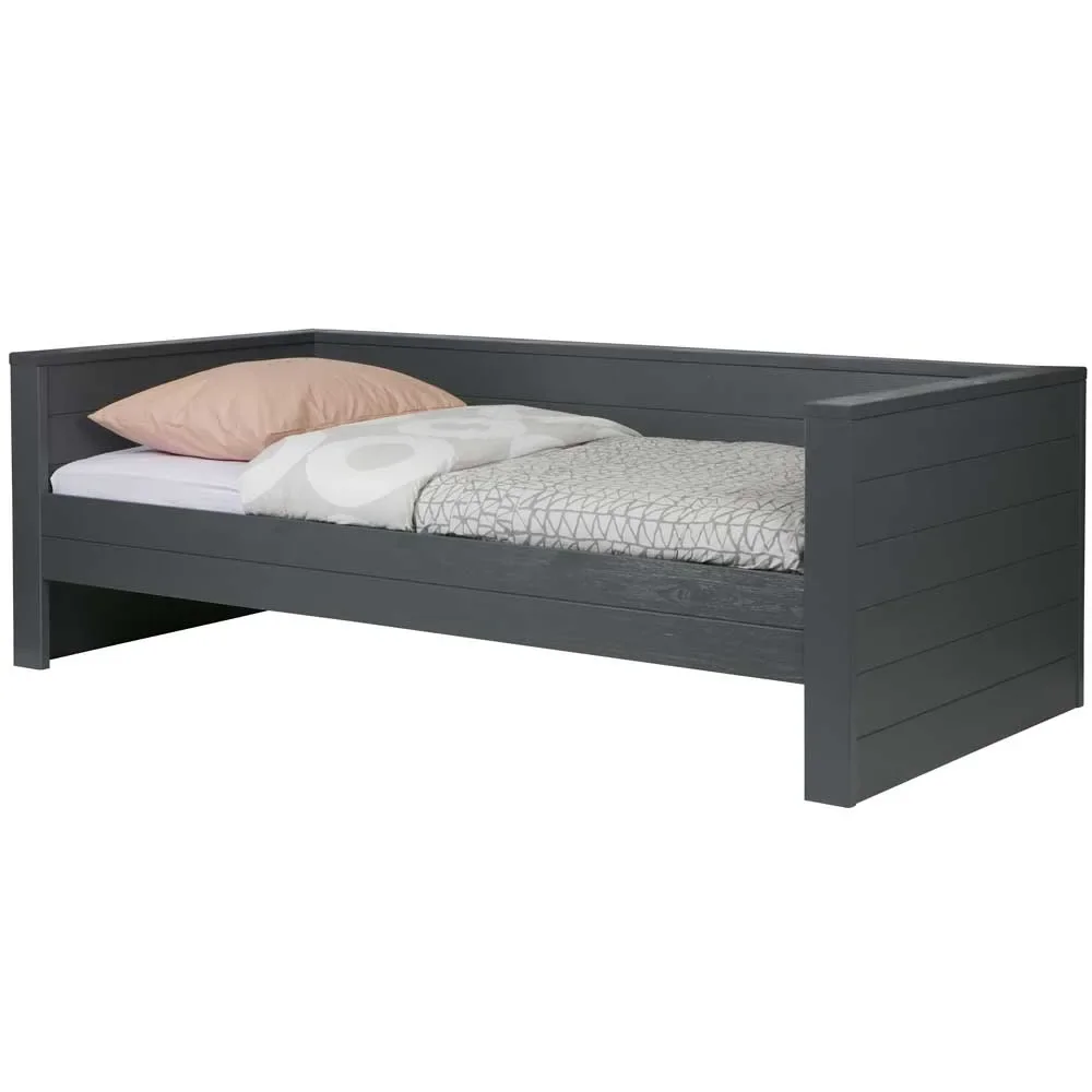 WOOOD Sofabett Dennis stahlgrau