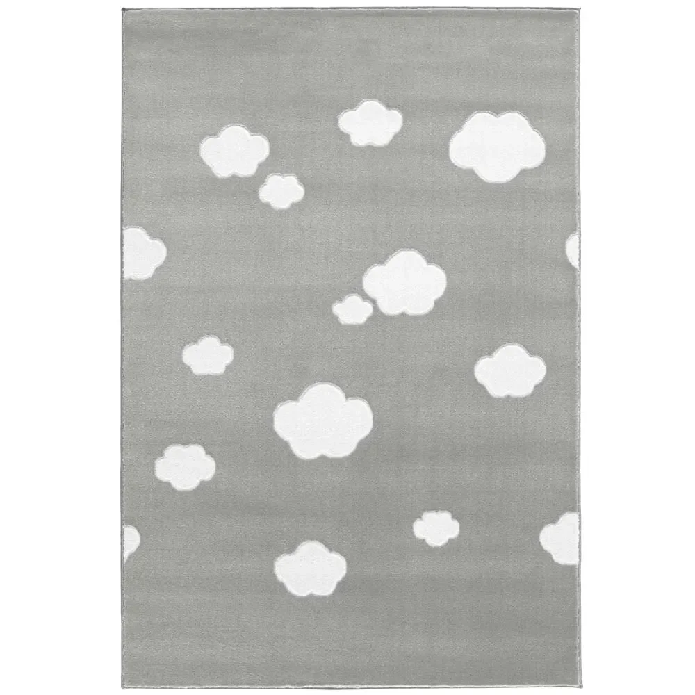 Livone Teppich Wolken grau, Teppichgrösse: 120 x 180 cm