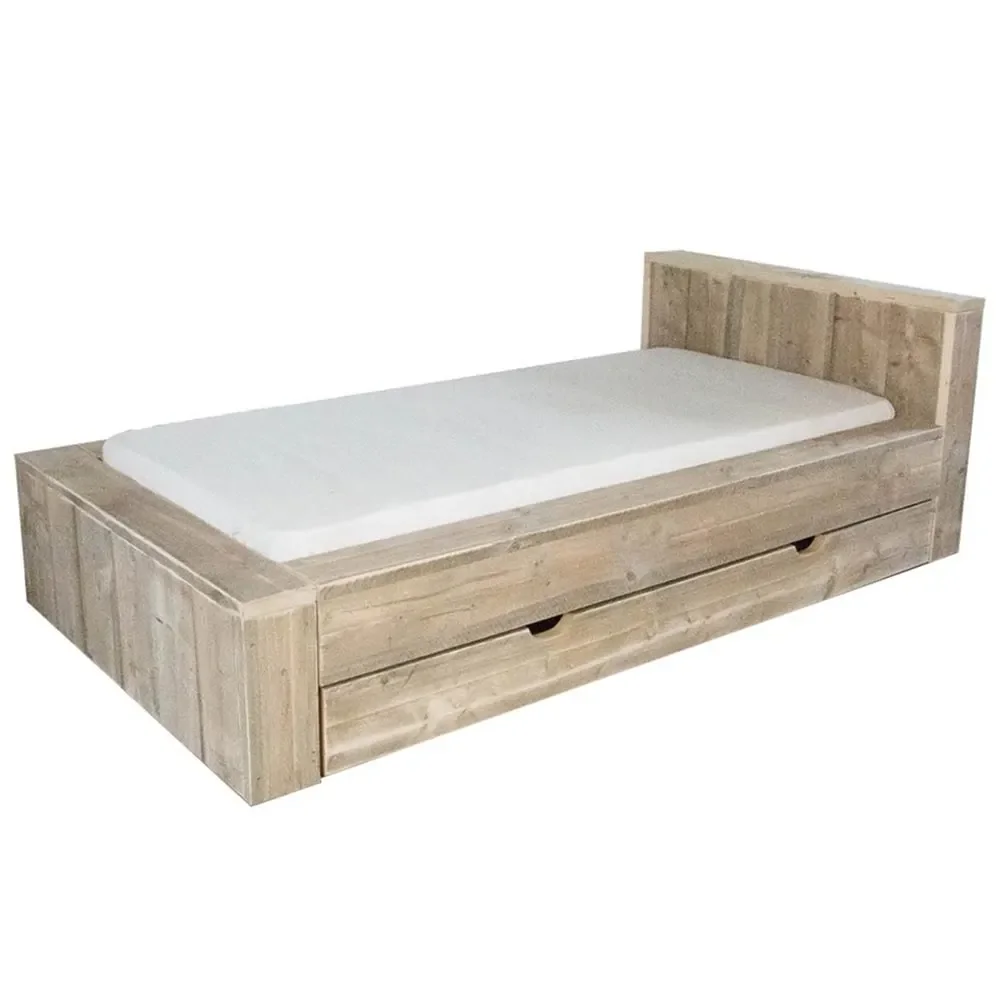 Dutchwood Block Einzelbett, Bettkasten: ohne Bettschublade