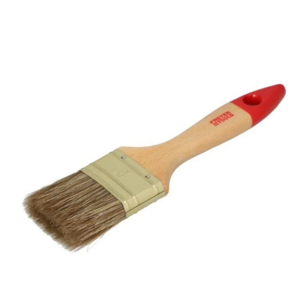 Acrylfarben Pinsel, Flachpinsel 50mm, Pinsel mit Naturborsten