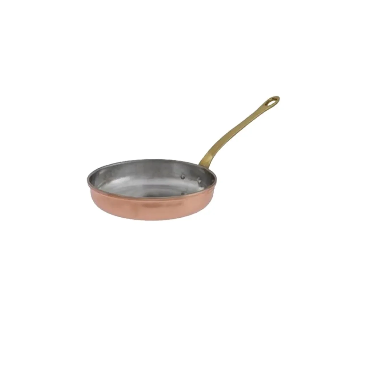 Bratpfanne, Kupferpfanne - aus Kupfer und Messing, 26cm