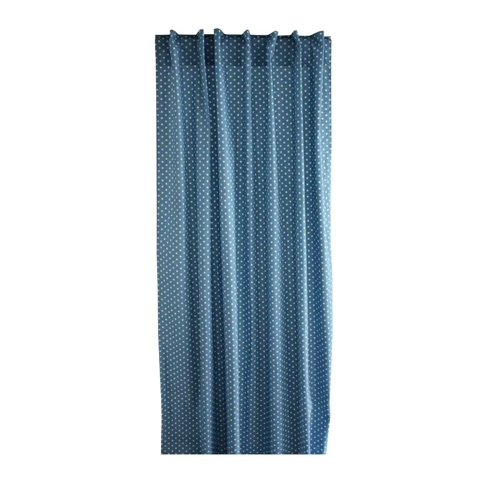 Bink Vorhang-Set Tupfen jeansblau