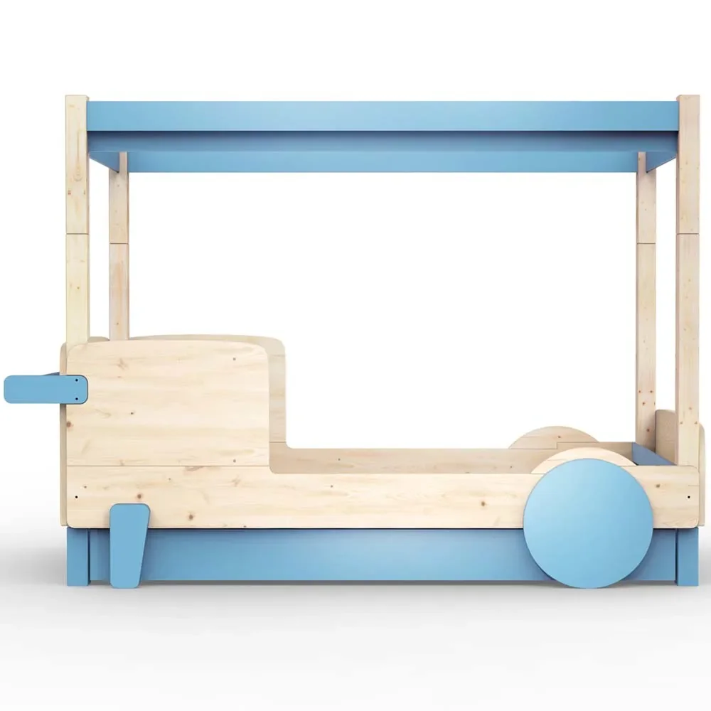 Mathy by Bols Himmelbett "Discovery" mit Bettschublade, Farbe Elemente: azur blue