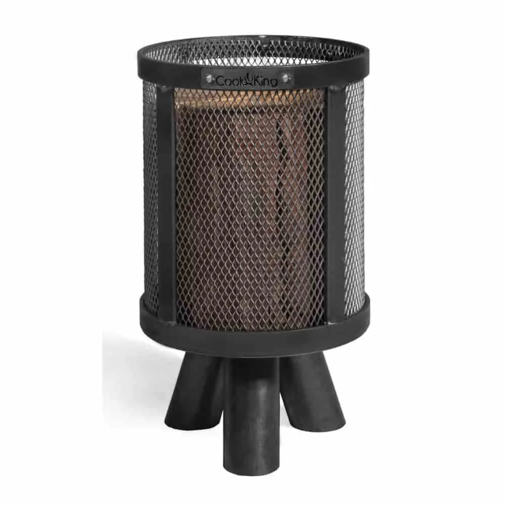 Feuerkorb, für Schwedenfeuer, aus Naturstahl, 3kg, Gartendeko