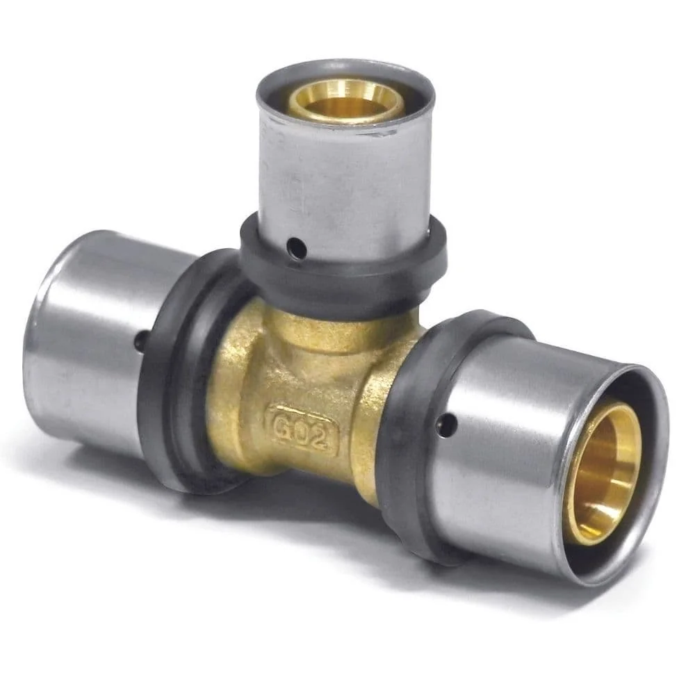 Pressfitting, T-Stück Pressfitting, reduziert, 26x3, 20x2