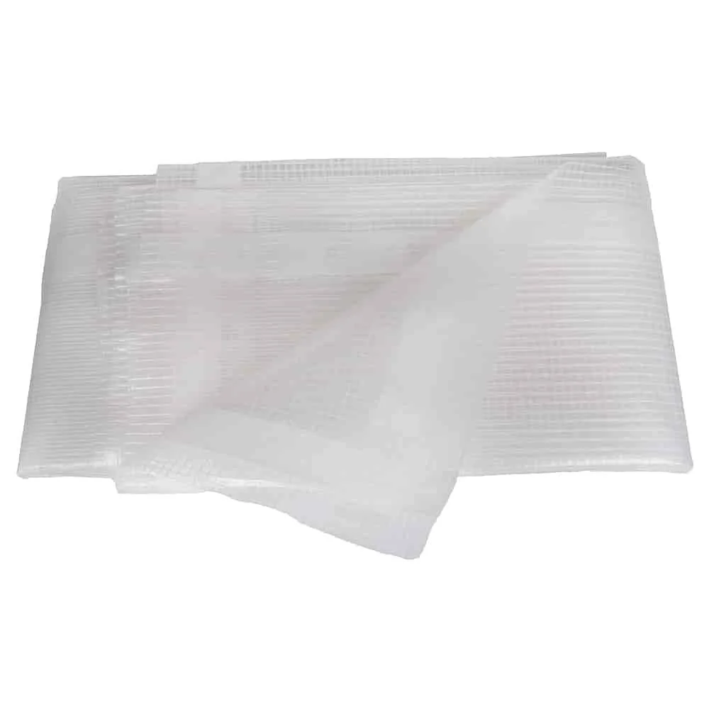 Abdeckplane transparent 6x8 (48m²), Gitterfolie, reißfest, UV-beständig