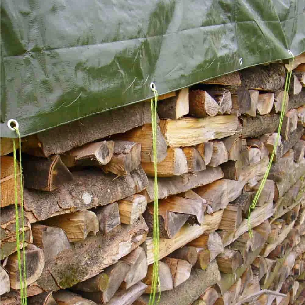 Abdeckplane 5x6m, grün, 210g/m², wasserdicht, reißfest