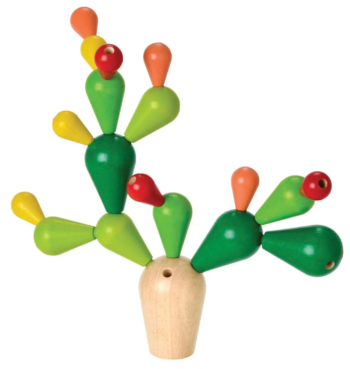 Plan Toys - Balancespiel - Kaktus, Gummibaumholz