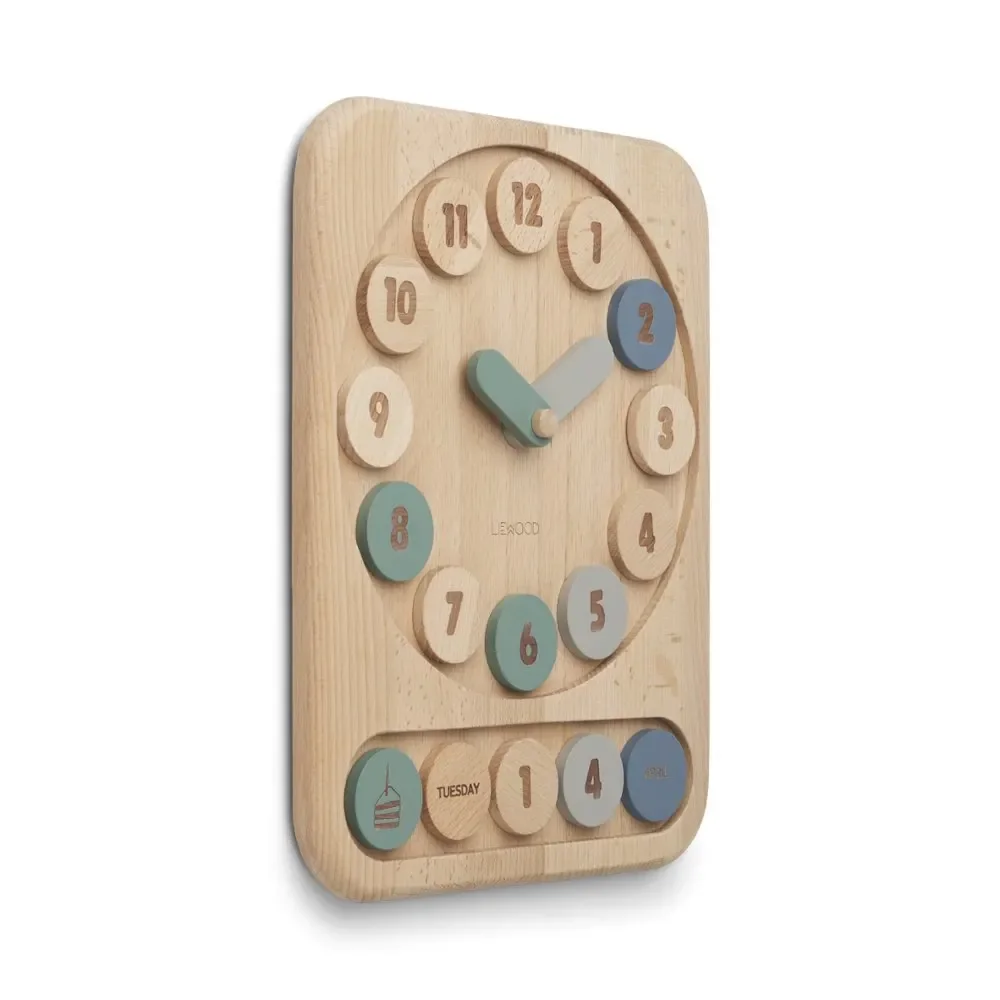 Liewood Lernuhr "Yelena" Holz blau